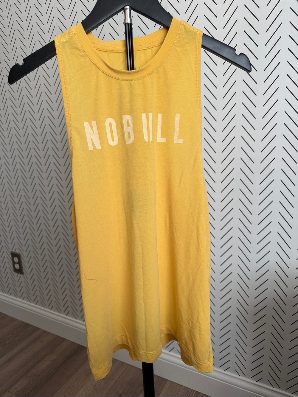 NOBULL Yellow Women's Muscle Tank with Logo